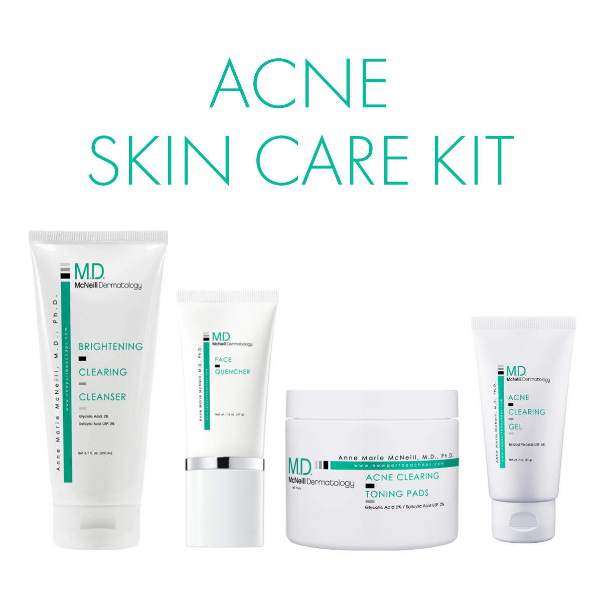 M.D. - Acne Skin Care Kit
